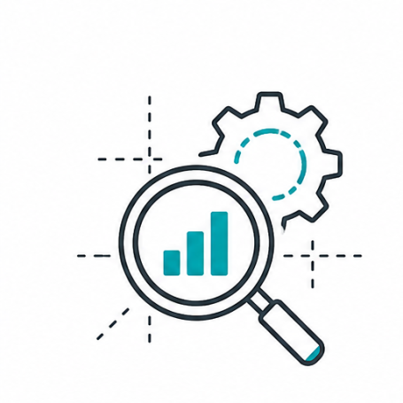 Symbol für Potenzialanalyse in der industriellen additiven Fertigung
