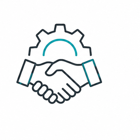Symbol für langfristige technische Betreuung und Partnerschaft
